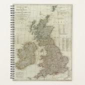イギリス諸島の完全な地図 プランナー手帳 (正面)