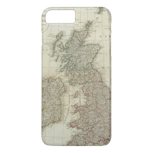 イギリス諸島の完全な地図 iPhone 8 PLUS/7 PLUSケース