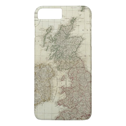 イギリス諸島の完全な地図 Case-Mate iPhoneケース (裏面)