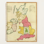 イギリス諸島の平地図 プランナー手帳 (正面)