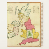 イギリス諸島の平地図 プランナー手帳 (裏面)
