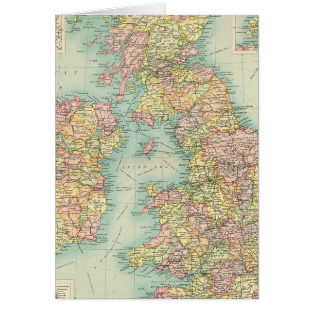 イギリス諸島の政治地図 (正面)