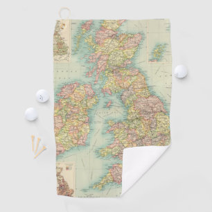 イギリス諸島の政治地図 ゴルフタオル