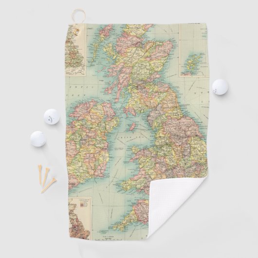 イギリス諸島の政治地図 ゴルフタオル (インサイチュ)