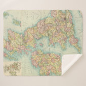 イギリス諸島の政治地図 シェルパブランケット (正面(横))