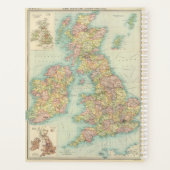 イギリス諸島の政治地図 プランナー手帳 (裏面)