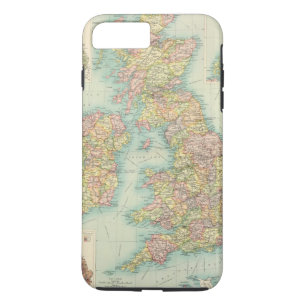 イギリス諸島の政治地図 iPhone 8 PLUS/7 PLUSケース