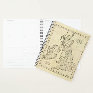 イギリス諸島の概要地図 プランナー手帳