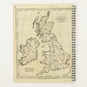 イギリス諸島の概要地図 プランナー手帳 (裏面)