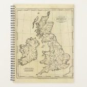 イギリス諸島の概要地図 プランナー手帳 (正面)