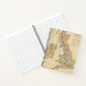 イギリス諸島の水文地図 ノートブック (内部)