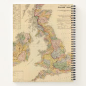 イギリス諸島の水文地図 ノートブック (裏面)