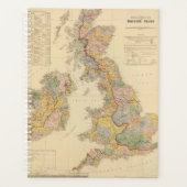 イギリス諸島の水文地図 プランナー手帳 (正面)