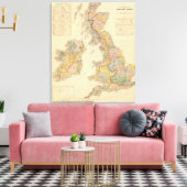 イギリス諸島の水路図 キャンバスプリント (インサイチュ (リビング))