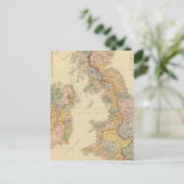 イギリス諸島の水路図 ポストカード (スタンド正面)