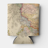 イギリス諸島の水路図 缶クーラー (正面)