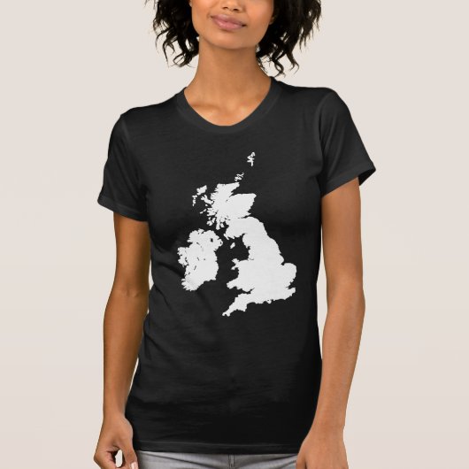 イギリス諸島の白 Tシャツ (正面)