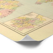 イギリス諸島の議会地図 ポスター (角)