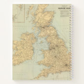 イギリス諸島の鉄道地図 ノートブック (裏面)