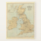 イギリス諸島の鉄道地図 プランナー手帳 (裏面)