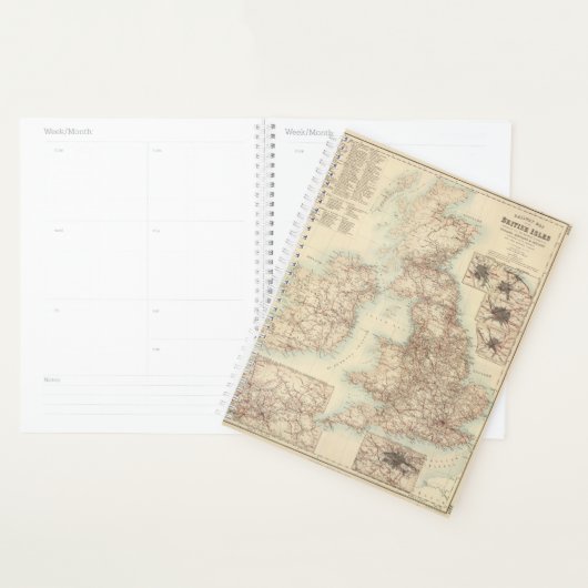 イギリス諸島の鉄道地図 プランナー手帳 (ディスプレー)
