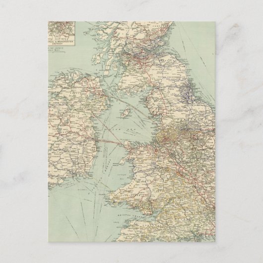 イギリス諸島の鉄道 ポストカード (正面)