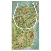 イギリス諸島のbathyorographical地図 スモールペーパーバッグ (裏面)