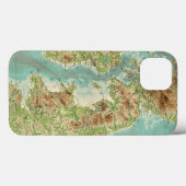 イギリス諸島のbathyorographical地図 Case-Mate iPhoneケース (裏面 (横))
