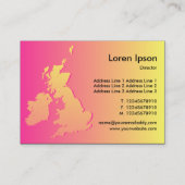 イギリス諸島シェードクリムゾンとイエロー 名刺 (裏面)