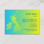 イギリス諸島シェードブルーからイエロー 名刺 (裏面)
