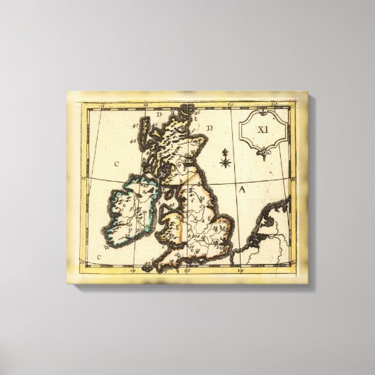 イギリス諸島3 キャンバスプリント (正面)