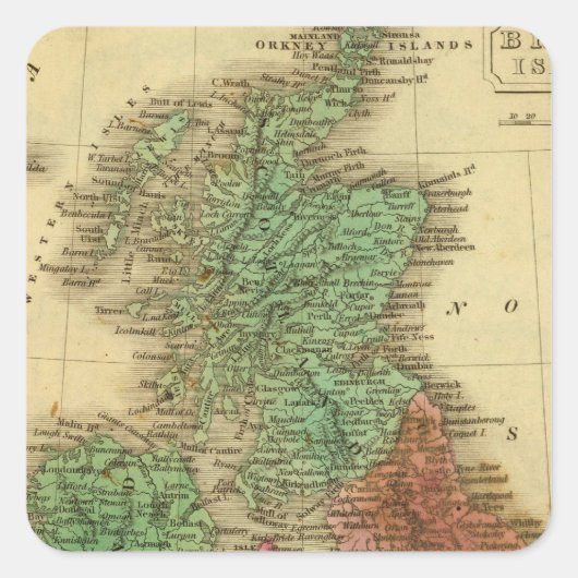 イギリス諸島4 スクエアシール (正面)