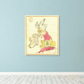 イギリス諸島5 キャンバスプリント (インサイチュ (ウッドフロア))