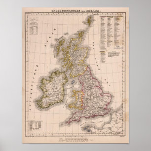 イギリス諸島、イギリス、アイルランド ポスター