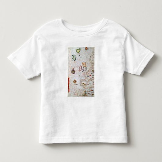 イギリス諸島、イベリアおよび北西アフリカ トドラーTシャツ (正面)