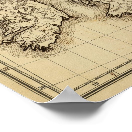 イギリス諸島 ポスター (角)