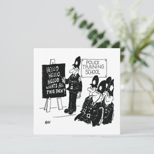 イギリス警官への贈り物 – 警察大学の漫画 シーズンカード (スタンド正面)