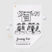 イギリス警察のドファンシーレスボール漫画 ゴルフタオル (インサイチュ)