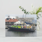 イギリス警察のパトロールボート、ロスシー、ビュート島 シーズンカード (スタンド正面)