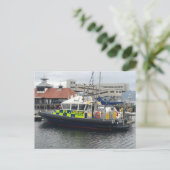 イギリス警察のパトロールボート、ロスシー、ビュート島 シーズンポストカード (スタンド正面)