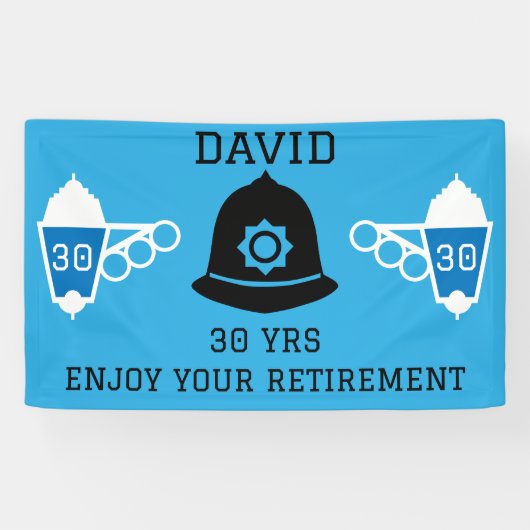 イギリス警察グッズとアクセサリー 横断幕 (横)