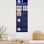 イギリス警察ボックスの成長図。 ポスター (キッチン)
