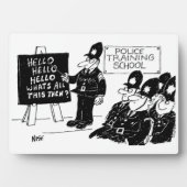 イギリス警察学校のおもしろグッズ フォトプラーク (正面)