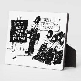 イギリス警察学校のおもしろグッズ フォトプラーク