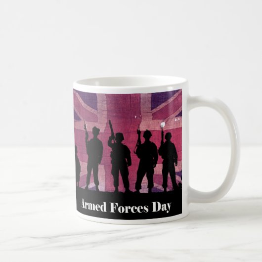 イギリス軍デイユニオン軍兵士との国旗 コーヒーマグカップ (右)