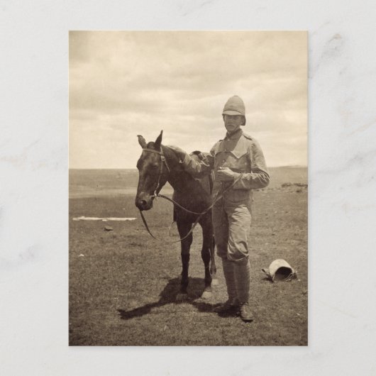 イギリス軍人の古い写真 – Boer War ポストカード (正面)