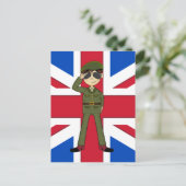 イギリス軍兵士はがき ポストカード (スタンド正面)