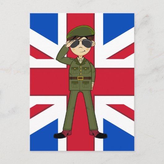 イギリス軍兵士はがき ポストカード (正面)