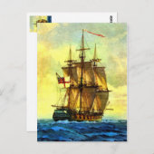 イギリス軍艦 ポストカード (正面/裏面)