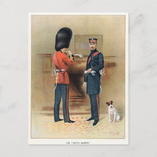 イギリス軍 – スコット警備隊 ポストカード (正面)